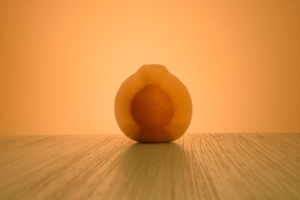 Mandarina con ilumianción trasera
